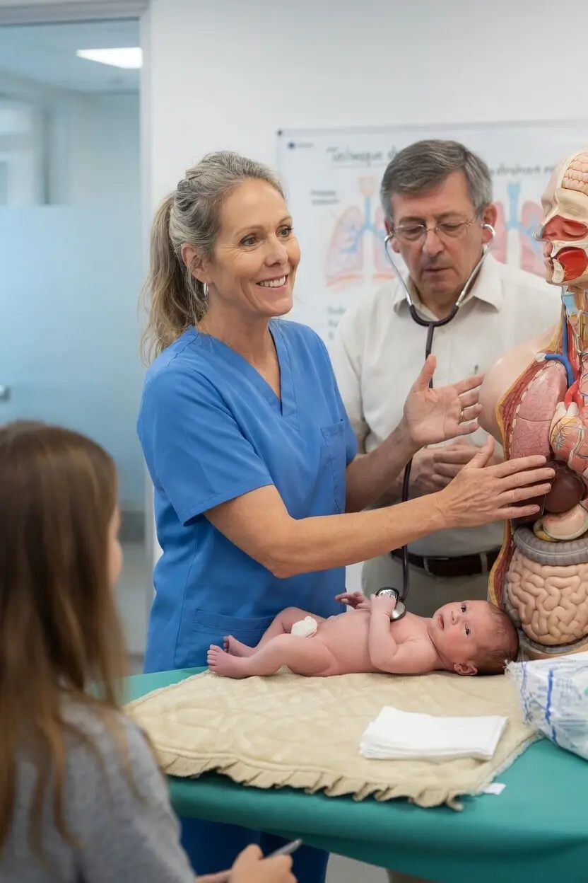 Guy Postiaux enseignant la méthode de kinésithérapie respiratoire avec Stéphane Otto