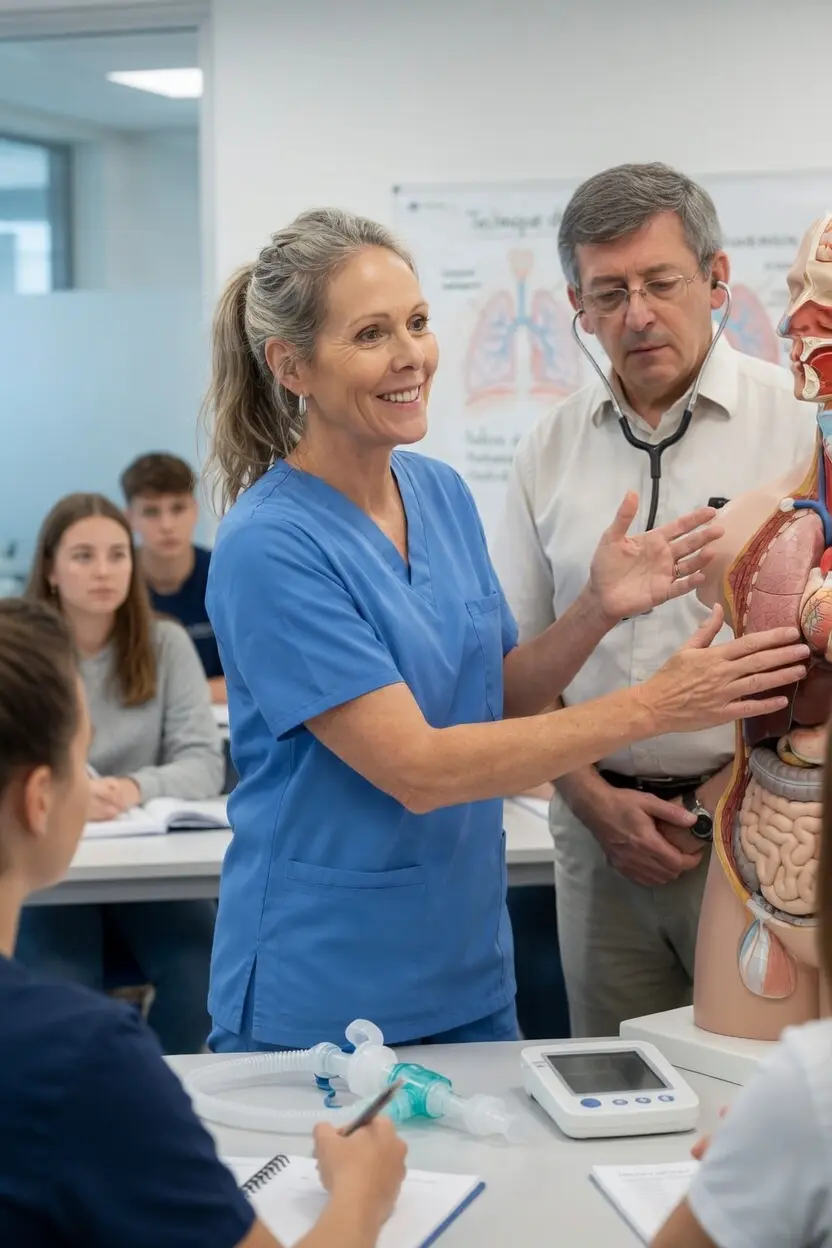 Session de formation kiné respiratoire en France méthode Guy Postiaux