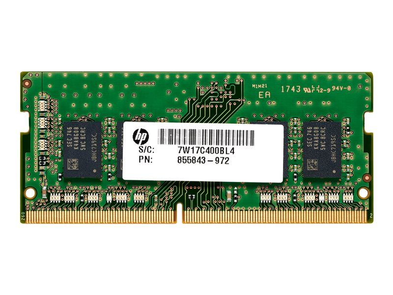 Toner HP - DDR4 - 8 Go - SO DIMM 260 broches - 2666 MHz / PC4-21300 - 1.2 V - mémoire sans tampon - non ECC - pour Works