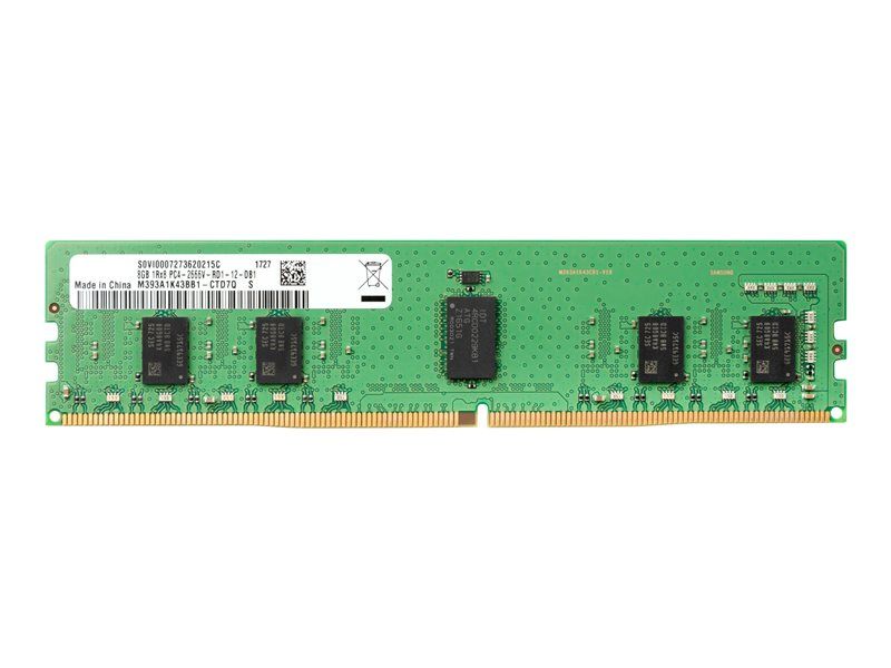 Toner HP - DDR4 - 8 Go - DIMM 288 broches - 2666 MHz / PC4-21300 - 1.2 V - mémoire sans tampon - non ECC - pour Workstat