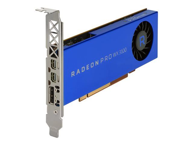 Toner AMD Radeon Pro WX 3100 - Carte graphique - Radeon Pro WX 3100 - 4 Go GDDR5 profil bas - 2 x Mini DisplayPort, Disp