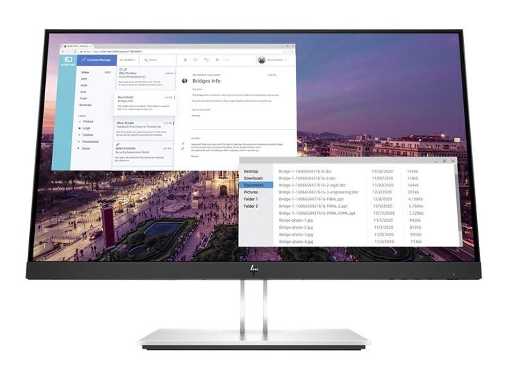 écran  MNTR HP E23 G4 FHD Technologie Eye Ease intégrée (Protection lumière bleue) 16:9 1920 x 1080 Display Port / HDMI 