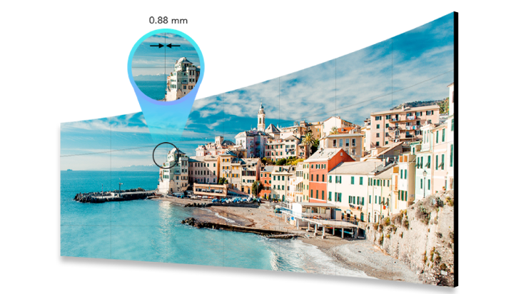 Ecran pour mur d'image HIK Vision  55 pouces bord fin de 0.88mm  - luminosité de 500 cd/M2 reference DS-D2055LR-G (copie)