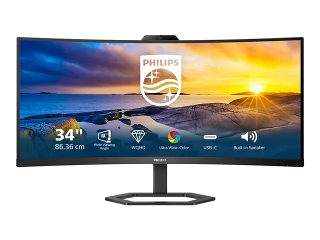écran Philips Philips 34E1C5600HE avec caméra et haut parleurs