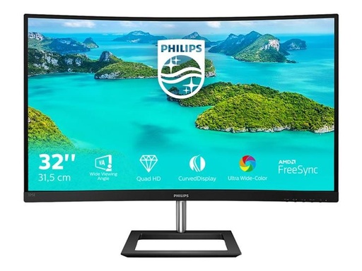 [325E1C/00] ordinateur / écran ,Philips E-line 325E1C - Écran LED - incurvé - 32" (31.5" visualisable) - 2560 x 1440 QHD @ 75 Hz - V