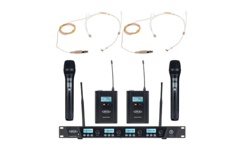 Pack de 4 micros sans fil Sirius Quad R + 4H 823 (copie)