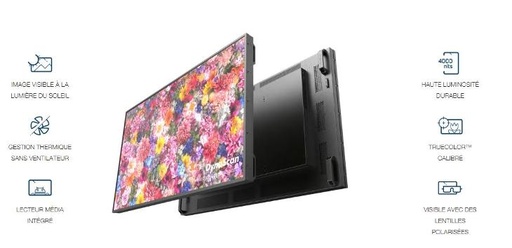 [DS552LT5-2] Écran De Signalisation Dynascan DOUBLE FACE 55 pouces pour vitrine 3000/1000 NITS Numérique Haute Luminosité Modèle DW551DR4 (copie)