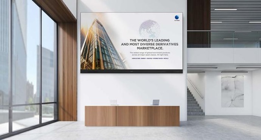 [LDP135-151] Écran LED Direct View 135" Full HD 1920x1080 500 nits, 4/64GB Android 9, pixelpitch 1,56mm, paysage+portrait, gold bondi